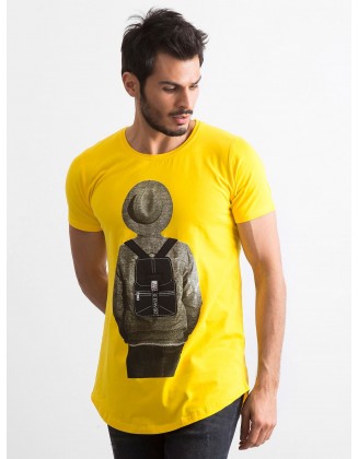 Geltoni Marškinėliai Vyriški drabužiai