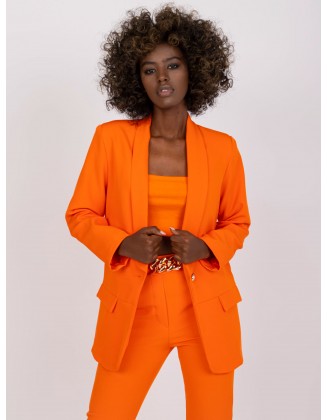 Oranžinis švarkas Moteriški drabužiai
