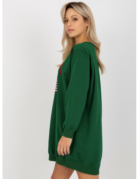 Tamsiai žalias Džemperis Megztiniai