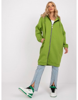 Ilgas šviesiai žalias džemperis Megztiniai