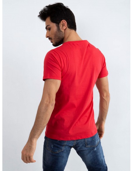 Raudoni Marškinėliai Vyriški drabužiai