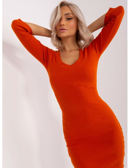 Tamsiai oranžinė Suknelė Suknelės