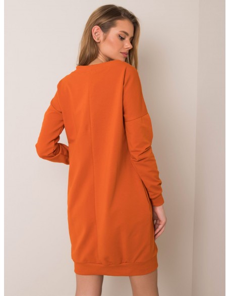 Tamsiai oranžinė Suknelė