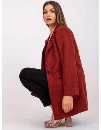 Tamsiai raudonas švarkas Moteriški drabužiai