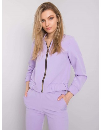 Šviesiai violetinis džemperis Moteriški drabužiai