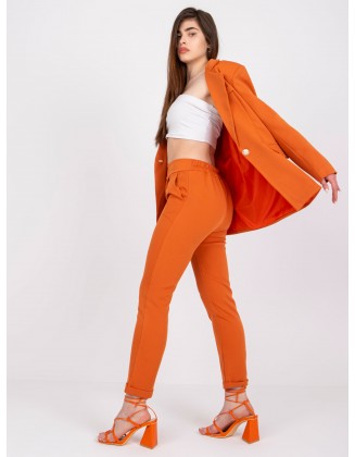 Oranžinis švarkas Moteriški drabužiai