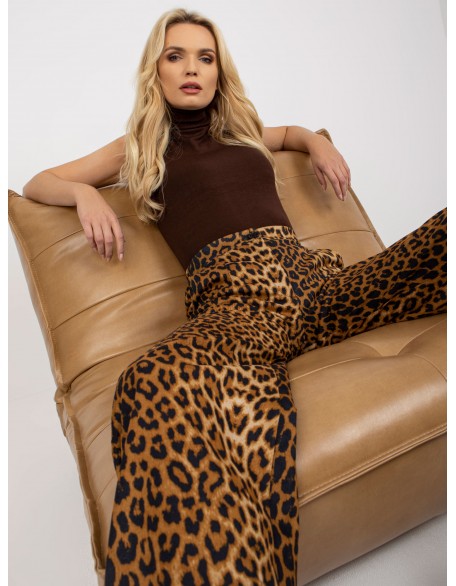 Šviesiai rudos leopardo rašto Kelnės Kelnės