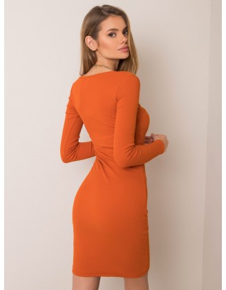 Tamsiai oranžinė Suknelė Suknelės